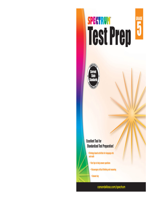 Title details for Spectrum Test Prep, Grade 5 by Spectrum - Available